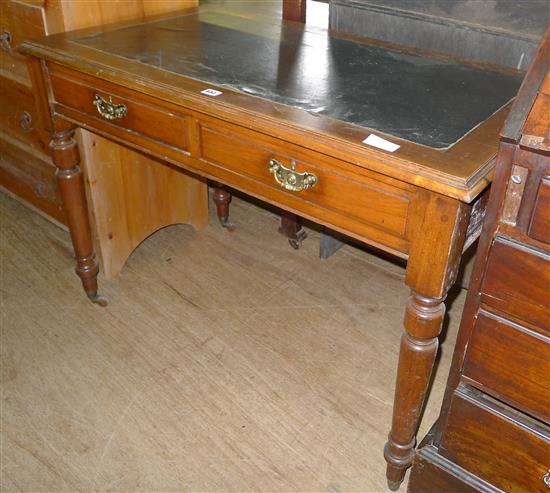 Victorian oak writing table